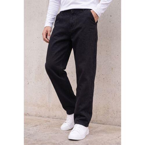 Luchino Regular Fit %100 Pamuk Gabardin Erkek Pantolon - Siyah