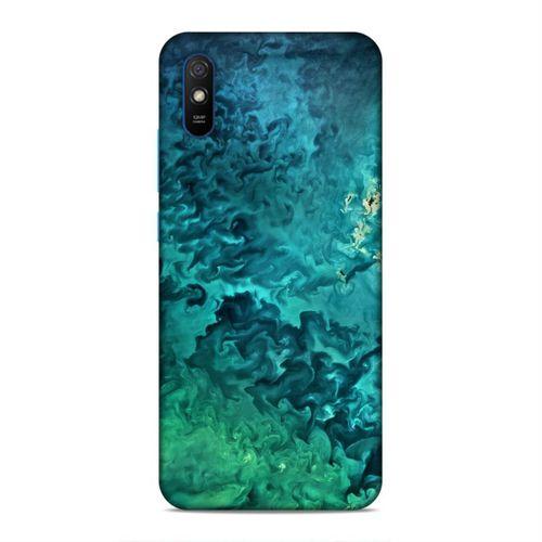Xiaomi Redmi 9a Kılıf Mavi Yesil Plazma Arka Kapak Silikon Koruma Full Koruyucu