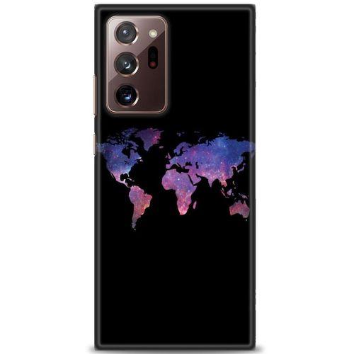 Samsung Galaxy Note 20 Kılıf HD Baskılı Kılıf - Dünya Haritası + Tam Ekran Koruyucu