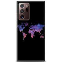Samsung Galaxy Note 20 Kılıf HD Baskılı Kılıf - Dünya Haritası + Tam Ekran Koruyucu
