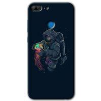 Honor 9 Lite HD Baskılı Kılıf + 9D Tam Ekran Koruyucu - Astronot Kıyafeti