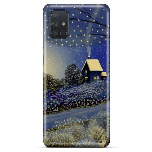 Samsung Galaxy M51 Kılıf Snowix (42) Rugged Armor Kılıf Gold Lacivert