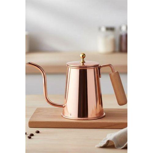 Turna Bakır Kahveevi Demlik Düz Kırmızı Turna4813-1