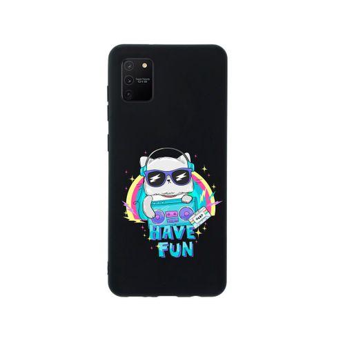 Samsung S10 Lite Have Fun Premium Silikonlu Siyah Telefon Kılıfı