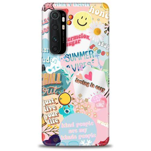 Xiaomi Mi Note 10 Lite Kılıf HD Baskılı Kılıf - Honey + Tam Ekran Koruyucu