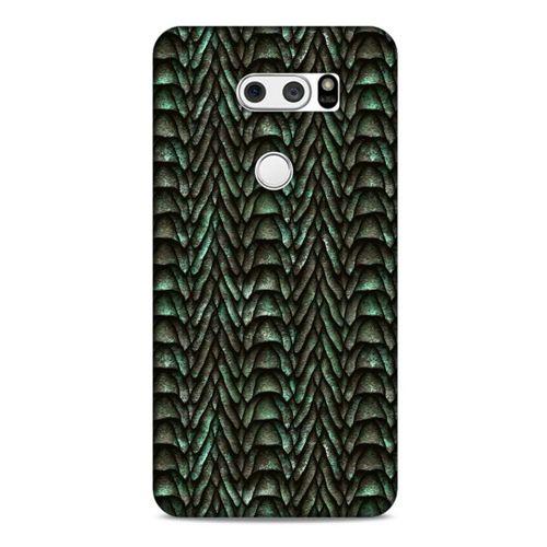 LG K50S Kılıf Dragons (9) Kılıf Ejderha Cilt Açık Yeşil