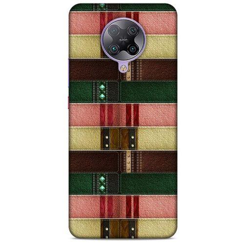 Xiaomi Poco F2 Pro Kılıf Patchwork (41) Tank Kılıf Koyu Yeşil Pembe