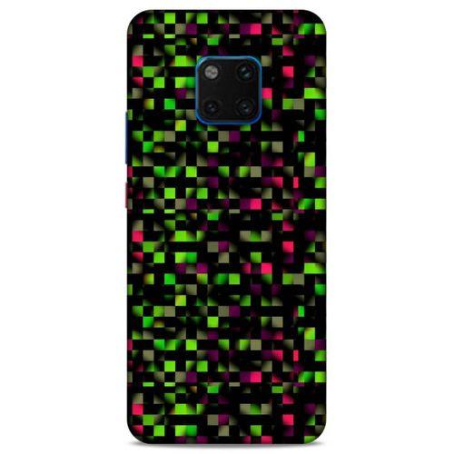 Lopard Huawei Mate 20 Pro Uyumlu Kılıf PiXel (25) Antişok Kapak Yeşil Pembe
