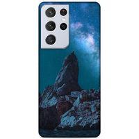 Lopard Samsung Galaxy S21 Ultra Uyumlu Kılıf Gece'S (7) Telefon Kılıfı Açık Mavi