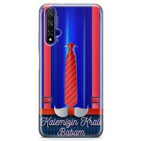 Honor View 20 Kılıf Babalar Günü Hediyesi Arka Kapak Koruma Desenli Full Koruyucu