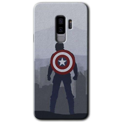 Potkal Hediye Fabrikası Samsung Galaxy S9 Plus Kılıf HD Desen Baskılı Arka Kapak - Captain Avenger