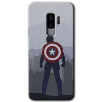 Potkal Hediye Fabrikası Samsung Galaxy S9 Plus Kılıf HD Desen Baskılı Arka Kapak - Captain Avenger