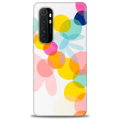 Xiaomi Mi Note 10 Lite Kılıf HD Baskılı Kılıf - Color Flowers + Tam Ekran Koruyucu