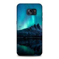 Lopard Samsung Galaxy S7 Edge Uyumlu Kılıf Gece'S (35) Fit Design Kılıf Kuzey Işıkları