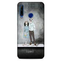 Huawei Honor 20 Lite Kılıf FunnyMaX (46) Core Armor Kılıf Antrasit Köpek