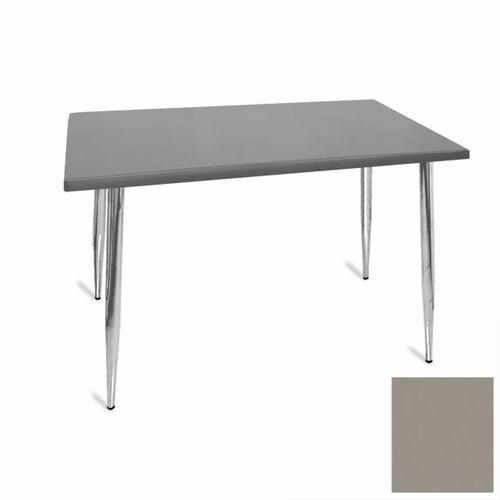Dockers Manolya Mutfak Masası 80x120 Kromnikel (Werzalit, Wermodin ve Allzalit Tabla) - Koyu Gri