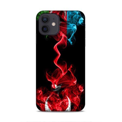 Apple iPhone 12 Uyumlu Kılıf Azarbaijan (12) Koruyucu Silikon Azerbaycan Türk Bayrakları