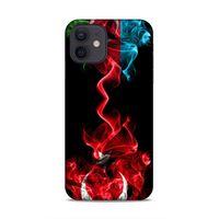 Apple iPhone 12 Uyumlu Kılıf Azarbaijan (12) Koruyucu Silikon Azerbaycan Türk Bayrakları