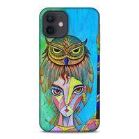 Lopard Apple iPhone 12 Uyumlu Kılıf Sürreal Yüzler ♀ (39) Liquid Crystal Kılıf Baskılı
