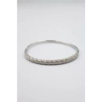 Taşlı Vip Bilezik - Gümüş