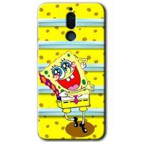 Huawei Mate 10 Lite Kılıf HD Desen Baskılı Arka Kapak - Aşık Sünger Bob + Kırılmaz Cam
