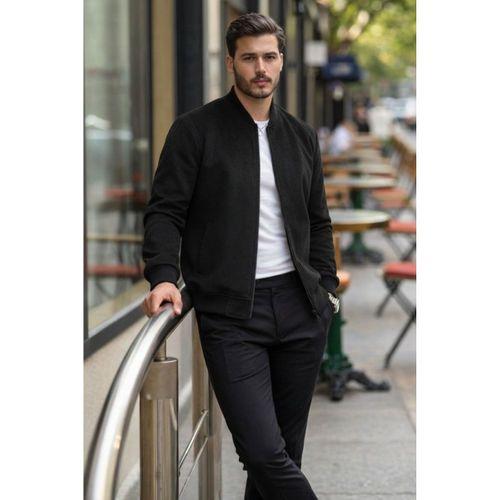 Erkek önden Fermuarlı Içi Astarlı Süet Ceket