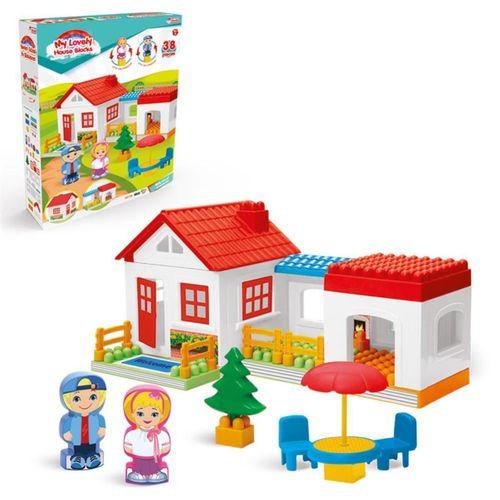 Fen Toys Tek Katlı 36 Parça Lego Ev Seti  Bloklar