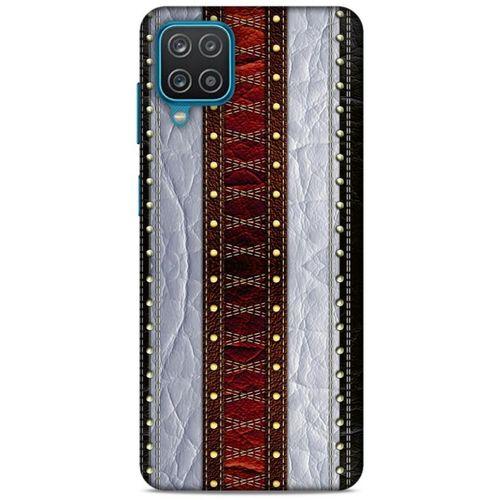 Lopard Samsung Galaxy A12 Uyumlu Kılıf Patchwork (11) Tam Koruma