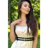 İnce Şerit Omuzdan Askılı Ayarlanabilir Şık Deri Harness Korse Kemer - Brf655