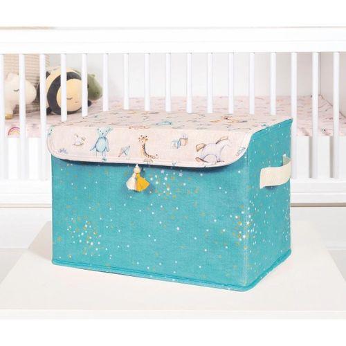 Baby Püsküllü Kapaklı Kutu Düzenleyici Çok Amaçlı Organizer Kutu Maxi Boy (yeşil) 04232