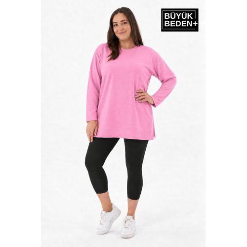 Kadın Tunik Büyük Beden ince Sweatshırt SPR26BTK990