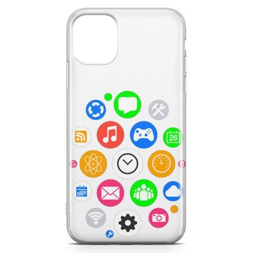 Apple iPhone 11 Pro Max Kılıf Akıllı Saat Arka Kapak Koruma Desenli Full Koruyucu