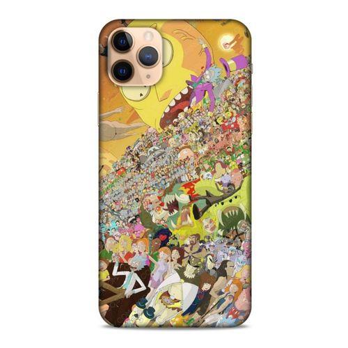 Apple Iphone 11 Pro Uyumlu Kılıf Rick And Morty (37) Silicone Cover Slick Morty