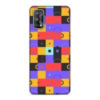 Realme 7 Pro Uyumlu Kılıf Insomnia (37) Silicone Cover Mor Sarı