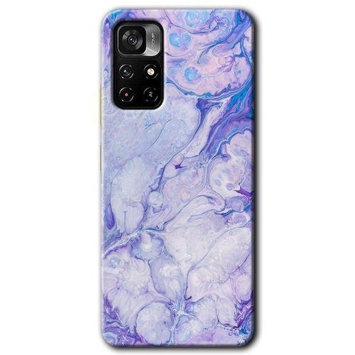 Redmi Note 11T Kılıf HD Desen Baskılı Arka Kapak - Spots Lilac + Kırılmaz Cam