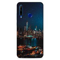 Lopard Huawei Y6P Uyumlu Kılıf Gece'S (6) Silikon Kılıf Şehir