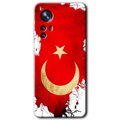 Xiaomi Mi 12 Pro HD Baskılı Kılıf + 9D Tam Ekran Koruyucu - Türkiyem