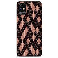 Mermer Desenli (25) Tema Antişok Kapak Rose Gold Samsung Galaxy M31s Kılıf