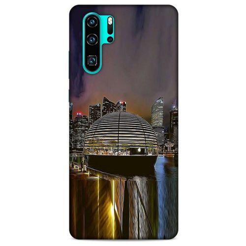 Huawei P30 Pro Kılıf Dünya Mimarisi (49) Ultra Silikon Kılıf Apple Marina Bay
