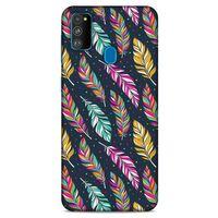 Samsung Galaxy M30s Kılıf Desenli Özel Seri Tüyler (13) Silikon Kap