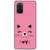 Lopard Samsung Galaxy S20 Plus Uyumlu Kılıf Kediler (14) Lansman Kılıf Love Cat