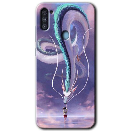 Samsung Galaxy M11 Kılıf Baskılı Kapak - Dragon Snake +Tam Ekran Koruyucu