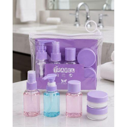 Şeffaf Seyahat Dolum Şişesi Seti 5 Parça Kozmetik Organizer