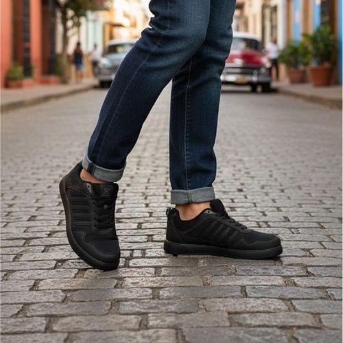 Luttoon 4189 Siyah Bağacaklı Fuspetli Spor Ayakkabı