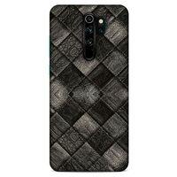 Xiaomi Redmi Note 8 Pro Kılıf Patchwork (25) Antişok Kapak Siyah Gri