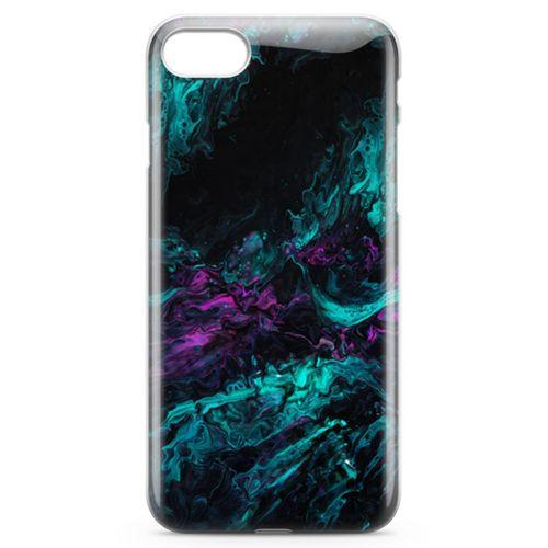 Apple iPhone 7 Kılıf Dağılmış Mürekkep Arka Kapak Koruma Desenli Full Koruyucu