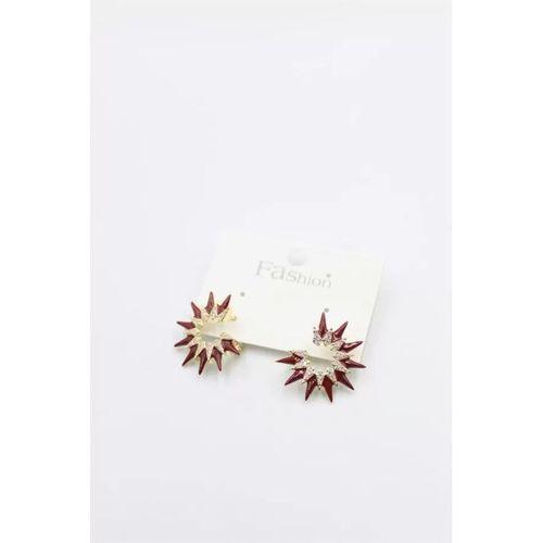 Mineli Küpe - Bordo