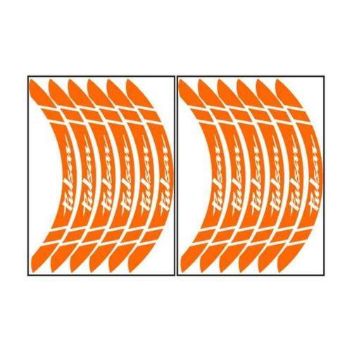 BAJAJ Bajaj Florasan Turuncu Pulsar Uyumlu Büyük 1 Set Jant Şeridi