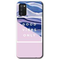 Samsung Galaxy A02s Kılıf HD Desen Baskılı Arka Kapak - Good Vibes