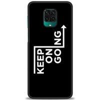 Xiaomi Redmi Note 9S Kılıf HD Baskılı Kılıf - Keep On Going + Tam Ekran Koruyucu